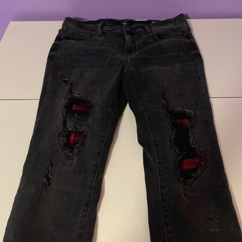 Distressed jeans